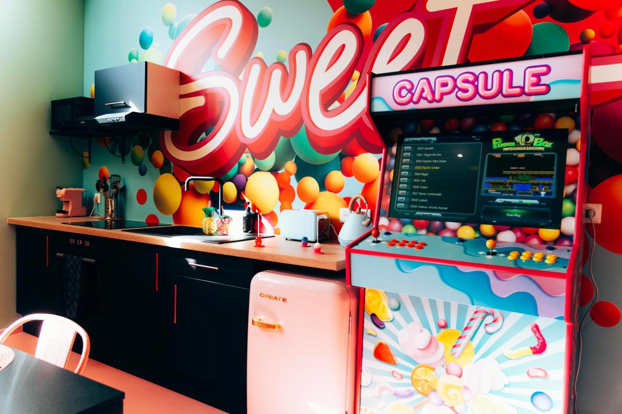 Capsule Bonbon - Balneo - Sauna - Billard - Nintendo Switch Douai Exterior foto